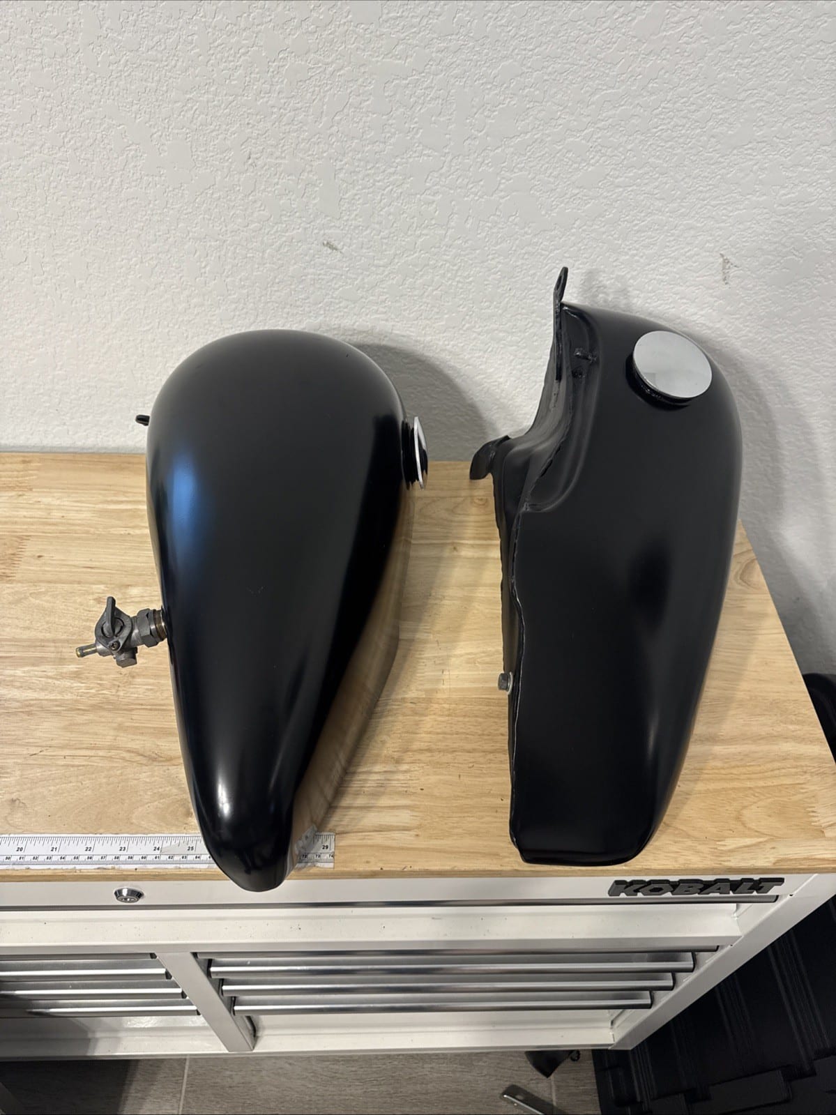 Harley Shovel 5 Gallon Split Gas Tank Shovelhead Panhead Shovel Chopper Black
