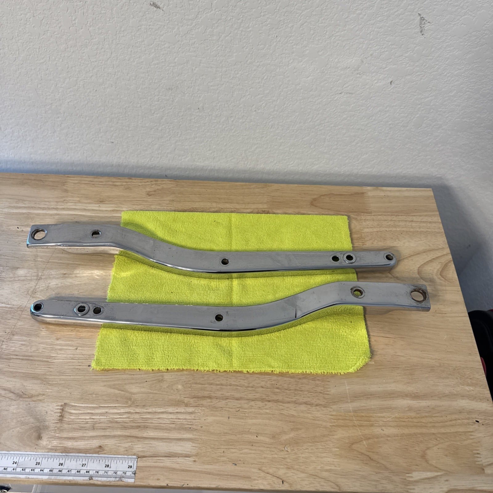 Harley shovelhead FX FXS 6 hole chrome rear fender struts Chopper Shovel