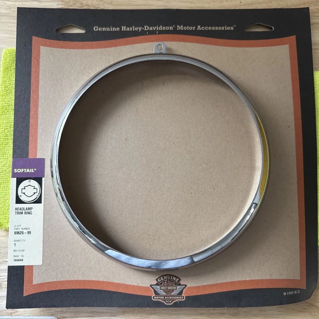 Harley Davidson Headlamp Trim Ring 69626-99