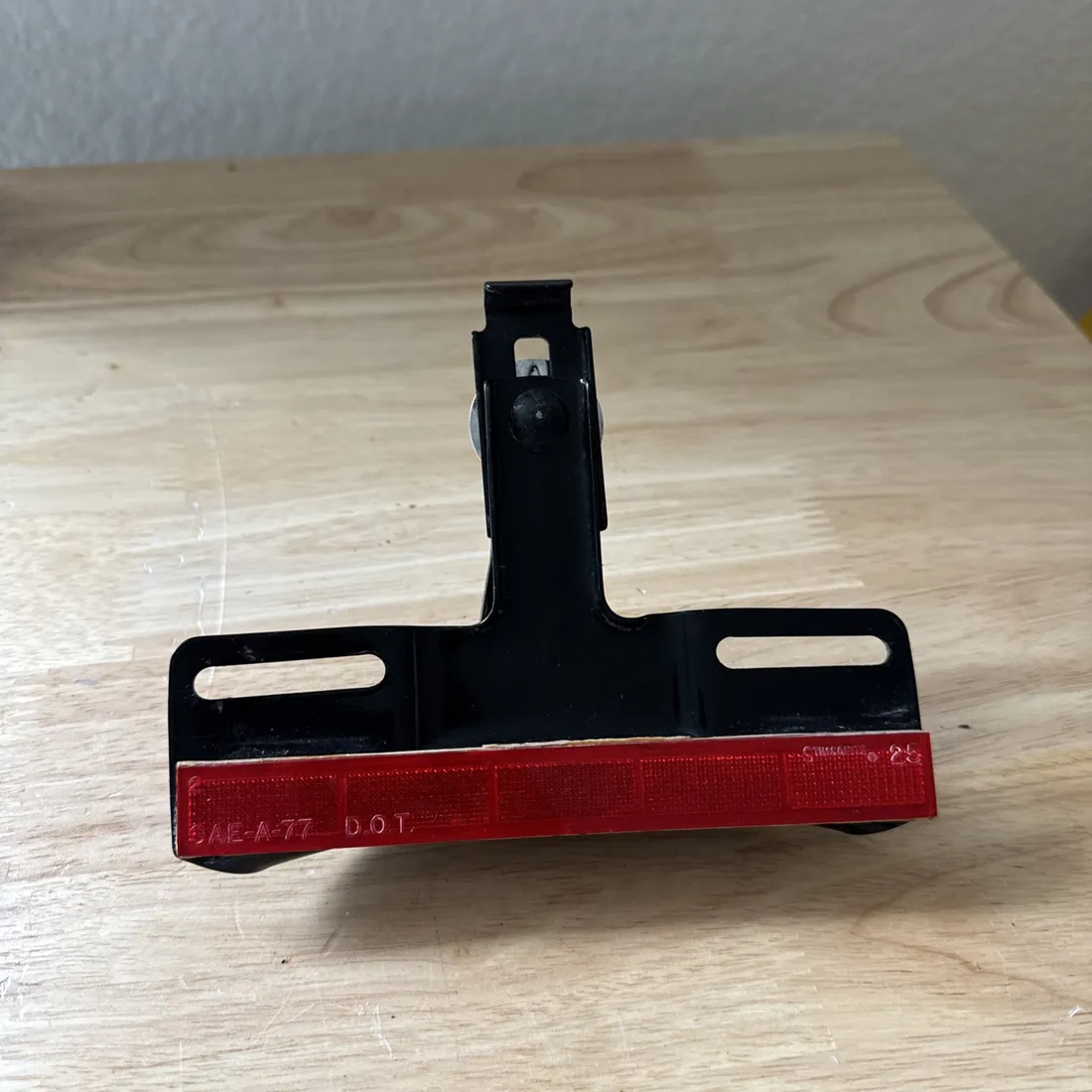 OEM Harley Davidson Fat Boy BLACK REAR License Plate Holder SAE-A-77